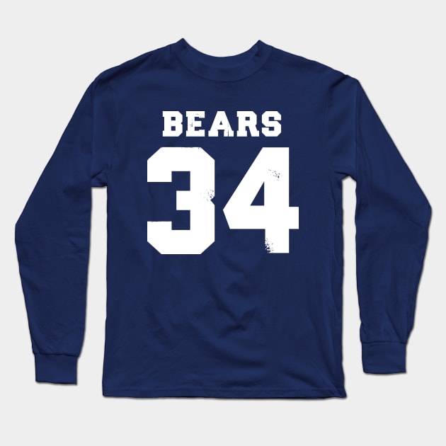 Walter Payton Sweetness Long Sleeve T-Shirt by MikeSolava